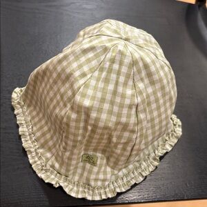 Lili Gaufrette Kids Gingham Ruffle Sun Hat